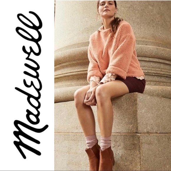 Madewell Tops - Madewell Boxy Faux Fur Pullover (237)🦋🦄